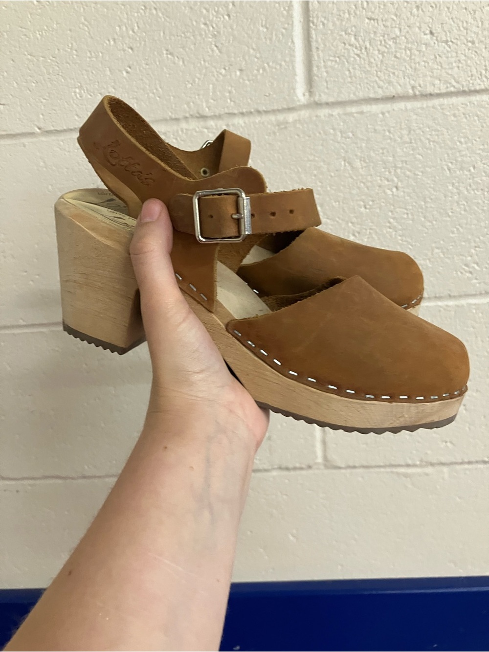 Lotta from Stockholm Wooden Clogs size 8.5